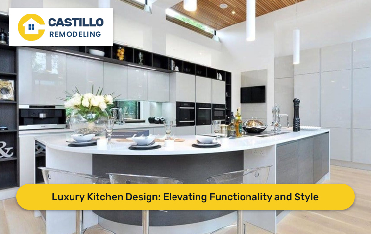 A Luxury Kitchen with ample space for get together